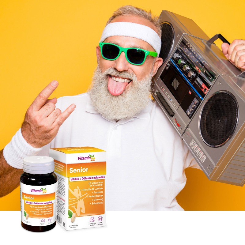 Vitamin'22 Senior - Tonus Vitalité & Défenses naturelles