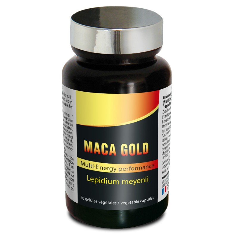 Maca Gold - Stimule désir sexuel et Tonifie l'organisme - 60 gélules Maca Gold - Stimule désir sexuel et Tonifie l'organisme - 60 gélules