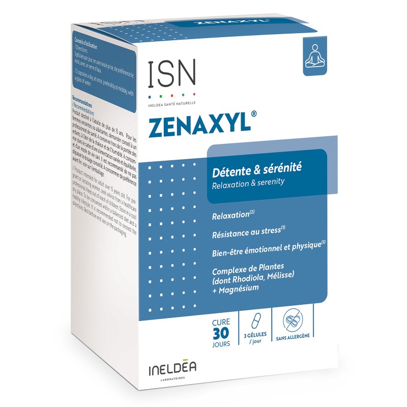 Zenaxyl Ineldea Santé Naturelle - Aide à surmonter stress et fatigue