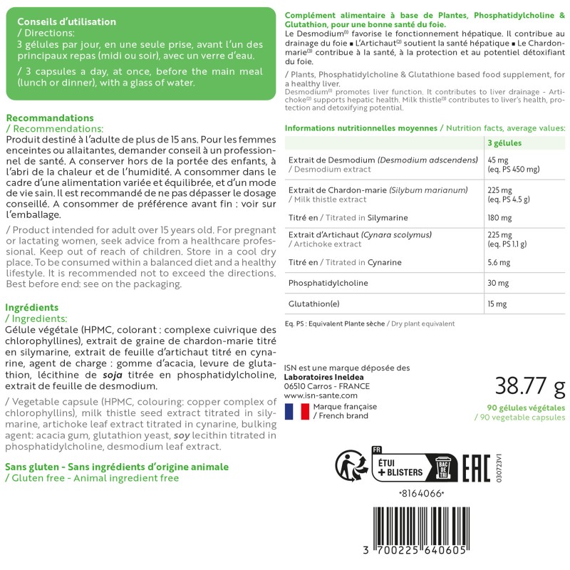 Hepatobil Ineldea Santé Naturelle - Détox du Foie et de l'organisme Hepatobil Ineldea Santé Naturelle - Détox du Foie et de l'organisme