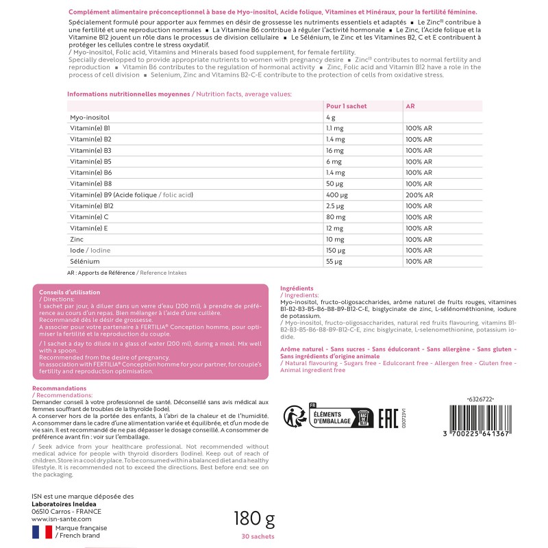 FERTILIA® CONCEPTION FEMME - Ineldea Santé Naturelle - Fertilité Femme FERTILIA® CONCEPTION FEMME - Ineldea Santé Naturelle - Fertilité Femme