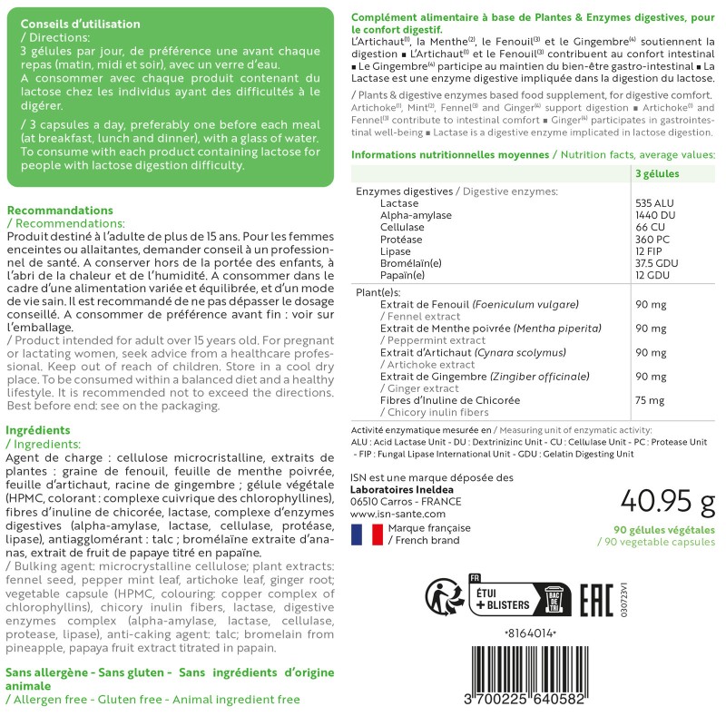 Digelise ISN - Stimule les fonctions digestives - Ineldea Digelise ISN - Stimule les fonctions digestives - Ineldea
