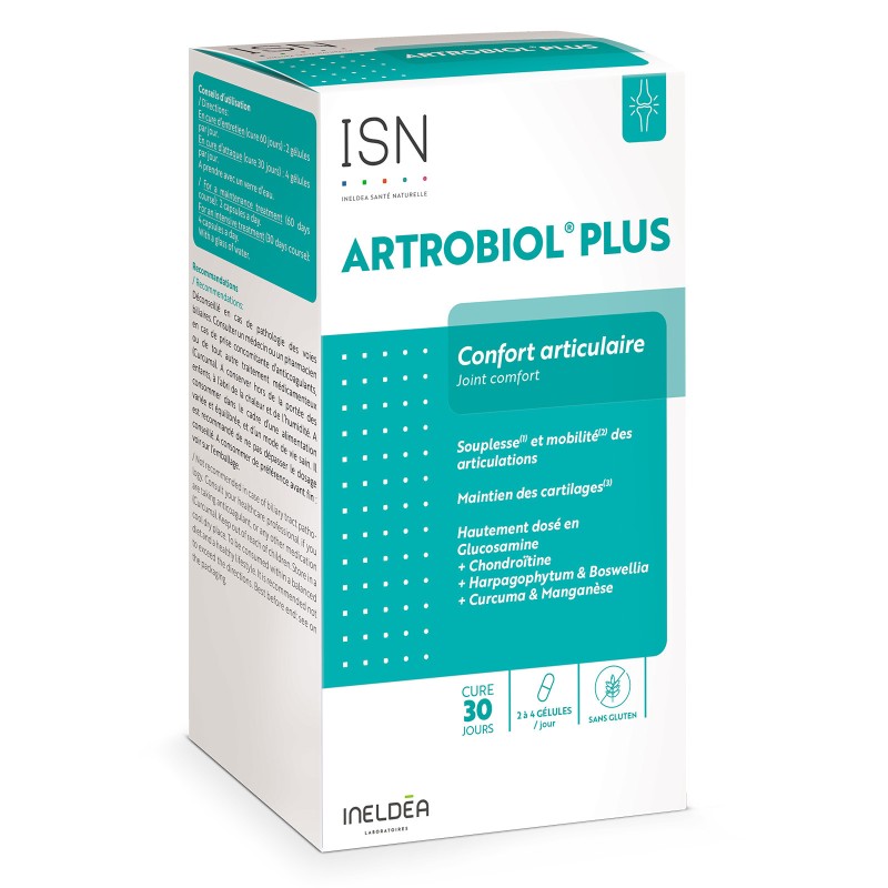 Artrobiol Plus Ineldea Santé Naturelle - Confort Articulaire - Ostéol Artrobiol Plus Ineldea Santé Naturelle - Confort Articulaire - Ostéol