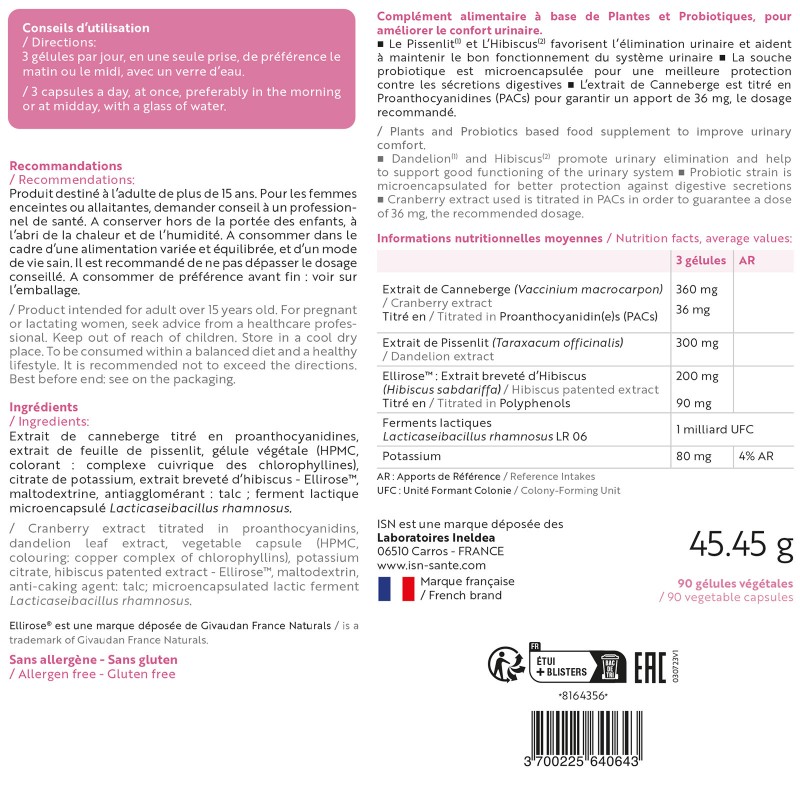 Cystinil ISN - Prévient les troubles urinaires - Ineldea Santé Naturelle Cystinil ISN - Prévient les troubles urinaires - Ineldea Santé Naturelle
