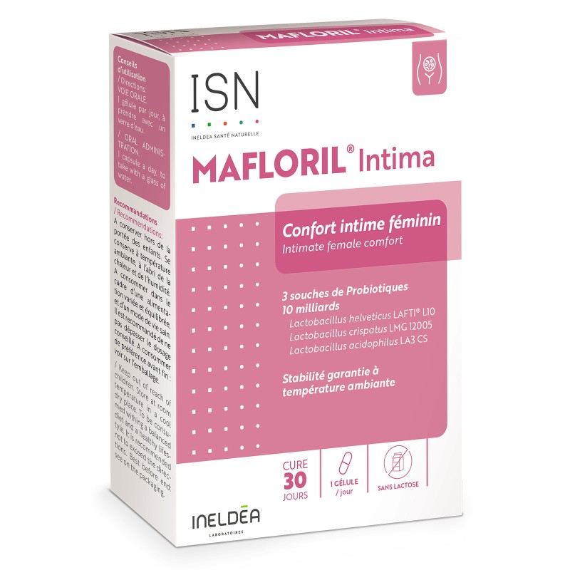 MAFLORIL INTIMA ISN - Flore vaginale : Retrouvez confort et bien-être MAFLORIL INTIMA ISN - Flore vaginale : Retrouvez confort et bien-être
