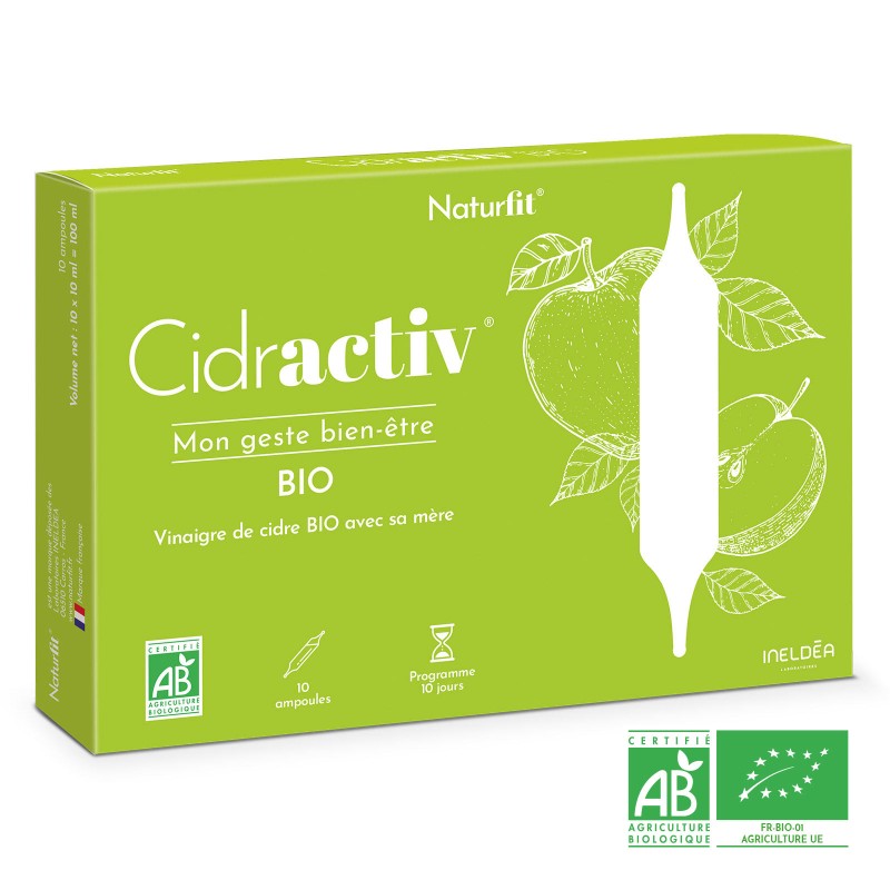 100% vinaigre de cidre BIO Français avec sa mère Cidractiv 100% vinaigre de cidre BIO Français avec sa mère Cidractiv