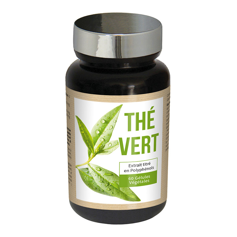 Thé Vert - Favorise la perte de masse grasse - 60 gélules végétales Thé Vert - Favorise la perte de masse grasse - 60 gélules végétales