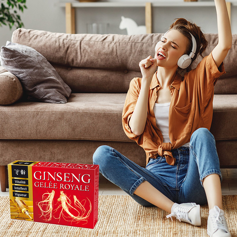 Ginseng Gelée Royale Ampoules - Tonus physique et intellectuel Ginseng Gelée Royale Ampoules - Tonus physique et intellectuel