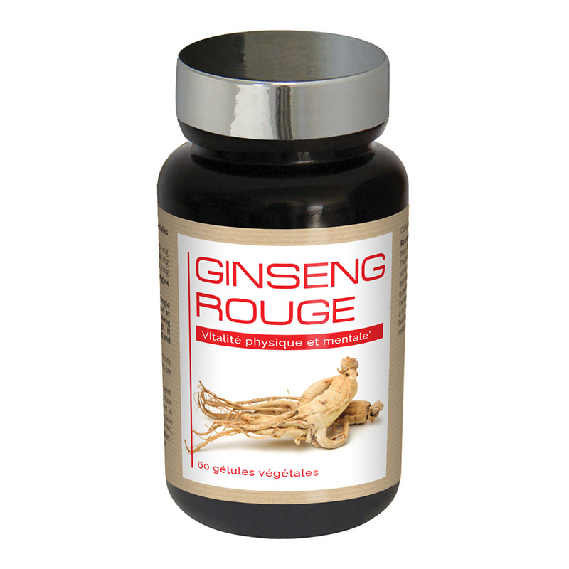 Ginseng Rouge -Renforce la résistance au stress - 60 gélules végétales Ginseng Rouge -Renforce la résistance au stress - 60 gélules végétales