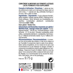 Probiotiques Dynamisés - 7 milliards de ferments lactiques - 30 gélules Probiotiques Dynamisés - 7 milliards de ferments lactiques - 30 gélules