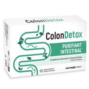 Colon Detox - Purifie et détoxifie le côlon - 60 gélules végétales Colon Detox - Purifie et détoxifie le côlon - 60 gélules végétales