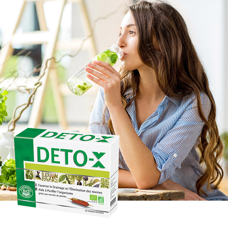 Deto-X Bio - Drainage et élimination des toxines - 20 ampoules 10 ml Deto-X Bio - Drainage et élimination des toxines - 20 ampoules 10 ml