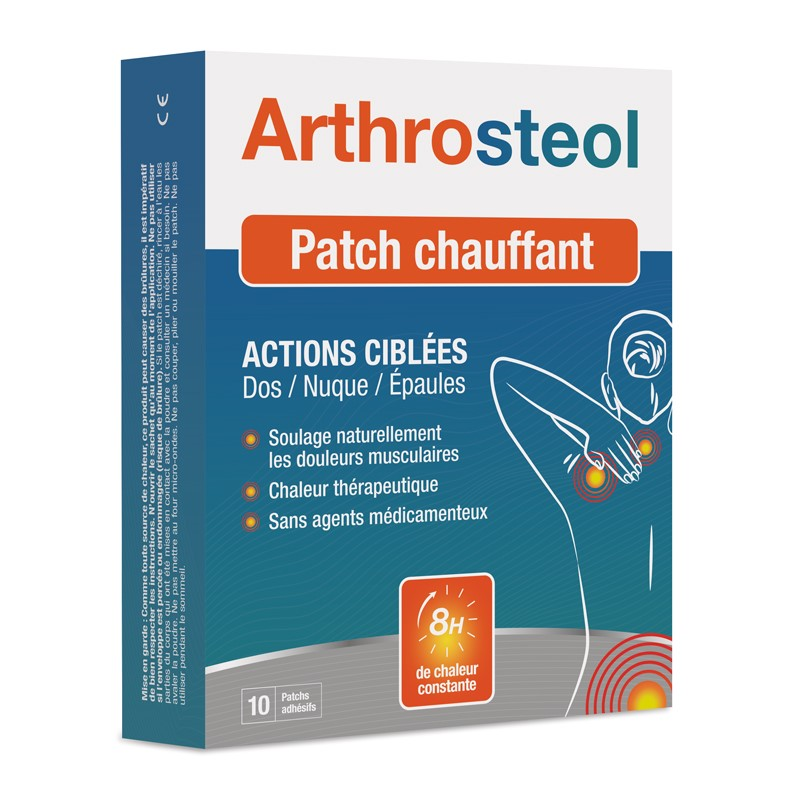 Arthrosteol Patch Chauffant - Actions ciblées - Etui de 10 patchs Arthrosteol Patch Chauffant - Actions ciblées - Etui de 10 patchs