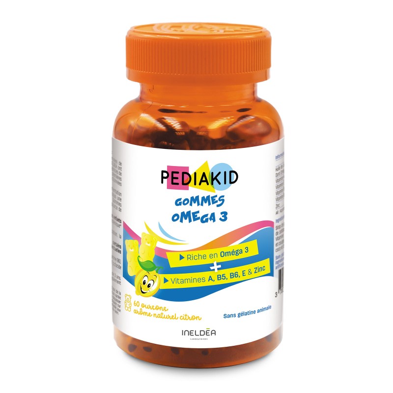 PEDIAKID - Oméga 3 gommes enfants - Ineldea PEDIAKID - Oméga 3 gommes enfants - Ineldea