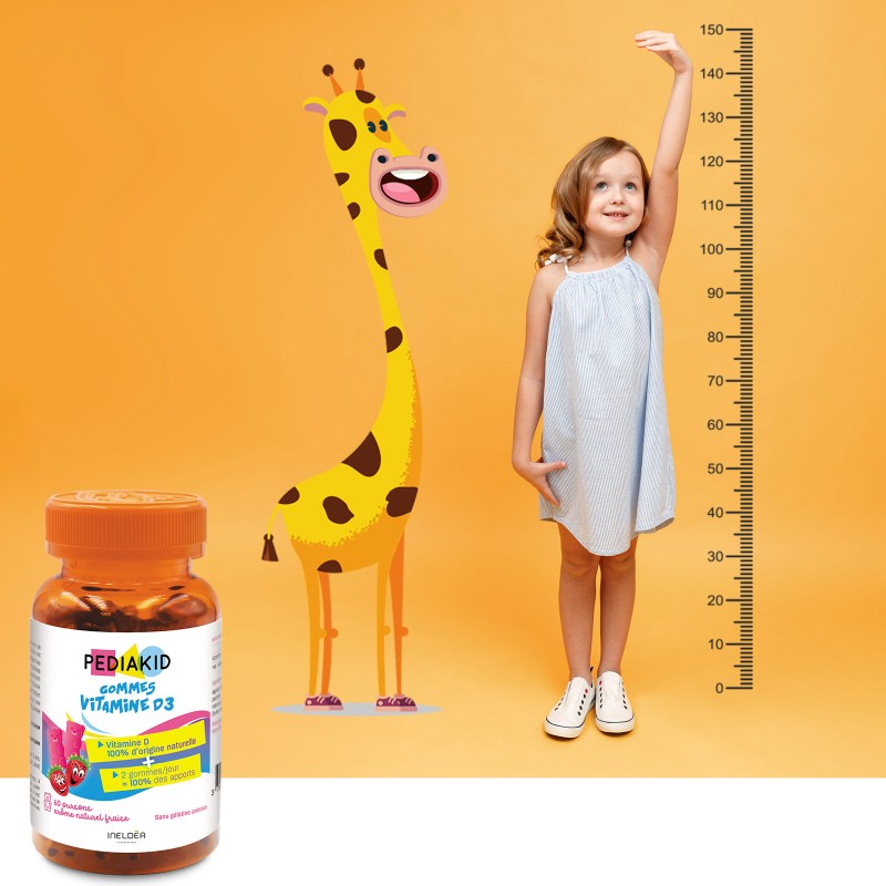 PEDIAKID Gommes Vitamine D3 - Complément alimentaire naturel enfants PEDIAKID Gommes Vitamine D3 - Complément alimentaire naturel enfants