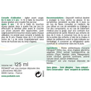 PEDIAKID® Toux Sèche & Grasse sirop 125ml : Calme la toux PEDIAKID® Toux Sèche & Grasse sirop 125ml : Calme la toux