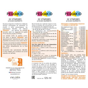 PEDIAKID® 22 Vitamines et Oligo-éléments - Optimise les apports PEDIAKID® 22 Vitamines et Oligo-éléments - Optimise les apports