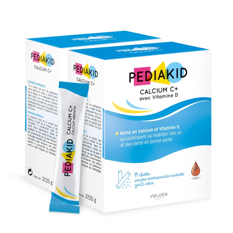 Pediakid Calcium C+ - Complément alimentaire enfant - Lot de 2 Pediakid Calcium C+ - Complément alimentaire enfant - Lot de 2