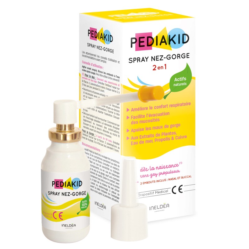 Pediakid - Spray Nez et gorge - Dispositif médical - enfant Pediakid - Spray Nez et gorge - Dispositif médical - enfant
