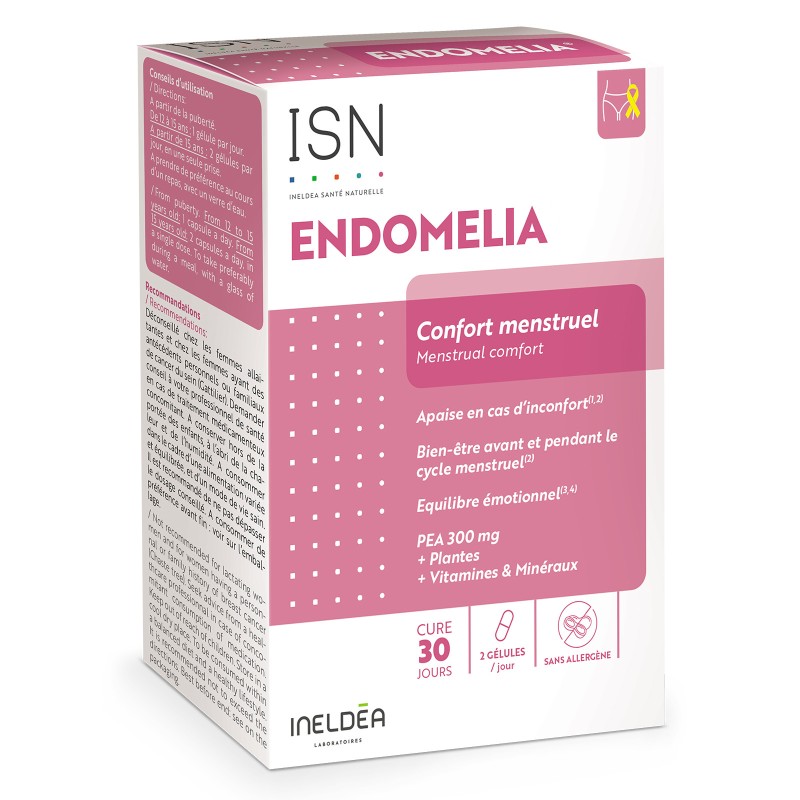 ENDOMELIA - ISN - Complément alimentaire pour femme - confort menstruel ENDOMELIA - ISN - Complément alimentaire pour femme - confort menstruel