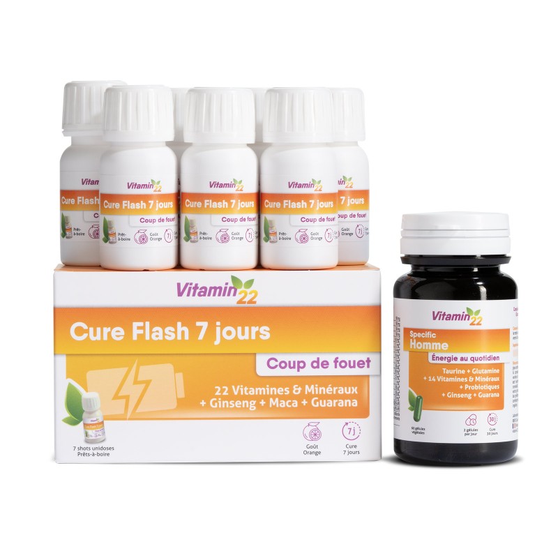 Pack VITAMIN'22 Spécifique Homme - Cure Vitamines double action Pack VITAMIN'22 Spécifique Homme - Cure Vitamines double action