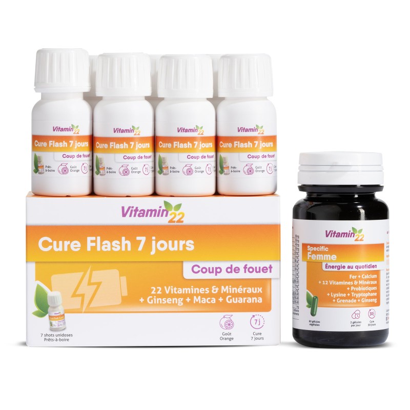 Pack VITAMIN'22 Spécifique Femme - Cure Vitamines double action Pack VITAMIN'22 Spécifique Femme - Cure Vitamines double action