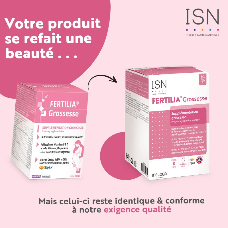FERTILIA® GROSSESSE - Nutriments essentiels pour la femme enceinte FERTILIA® GROSSESSE - Nutriments essentiels pour la femme enceinte