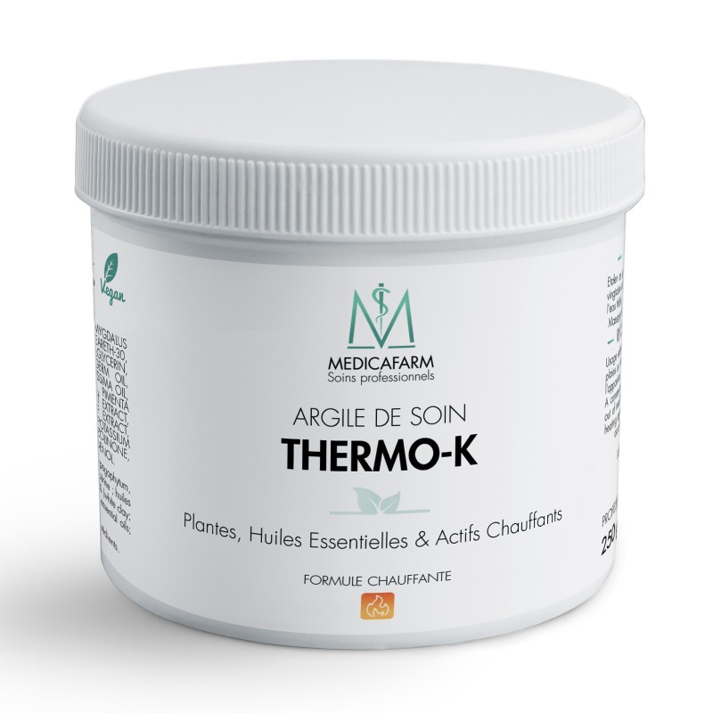 Argile de soin THERMO-K MEDICAFARM - Formule chauffante Argile de soin THERMO-K MEDICAFARM - Formule chauffante