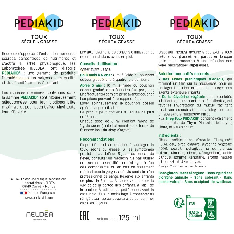 Sirop toux sèche et grasse - infos nut Sirop toux sèche et grasse - infos nut
