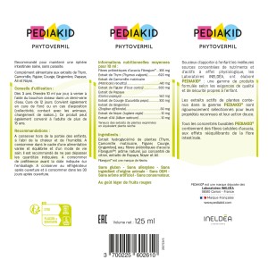 PEDIAKID® Phytovermil - Ingrédients PEDIAKID® Phytovermil - Ingrédients