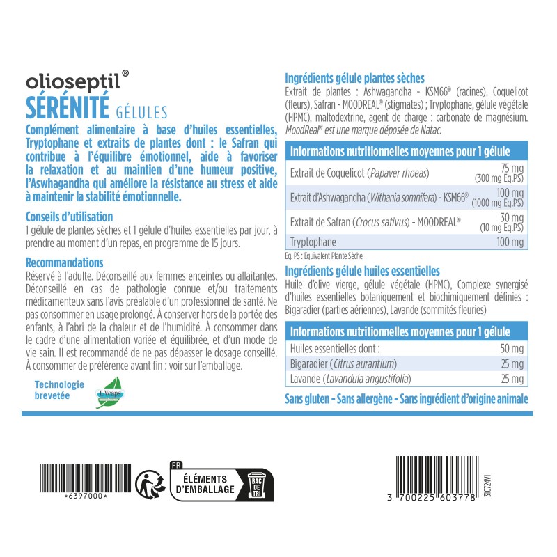 Gélules Sérénité Gélules Sérénité