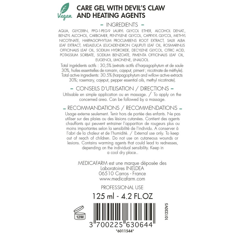 Gel de Soin Rhuma-K Medicafarm - Confort articulaire Gel de Soin Rhuma-K Medicafarm - Confort articulaire