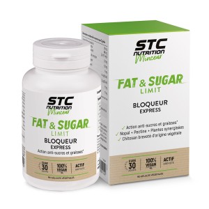 Fat & Sugar Limit STC Nutrition - Bloqueur de calories - 90 gélules Fat & Sugar Limit STC Nutrition - Bloqueur de calories - 90 gélules