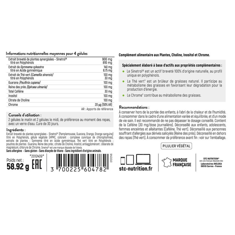 Hydroxyblast STC Nutrition - Brûle-graisses - Vegan - 120 gélules Hydroxyblast STC Nutrition - Brûle-graisses - Vegan - 120 gélules